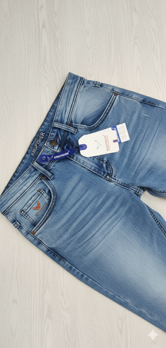 TOP QUALITY KINGFISHER JEANS PANT LIGHT BLUE - Image 3